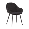 Matera | Contemporary Commercial Velvet Dining Chairs With Arms | Set Of 2