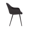 Matera | Contemporary Commercial Velvet Dining Chairs With Arms | Set Of 2