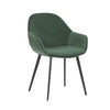 Matera | Contemporary Commercial Velvet Dining Chairs With Arms | Set Of 2
