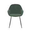 Matera | Contemporary Commercial Velvet Dining Chairs With Arms | Set Of 2