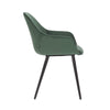 Matera | Contemporary Commercial Velvet Dining Chairs With Arms | Set Of 2