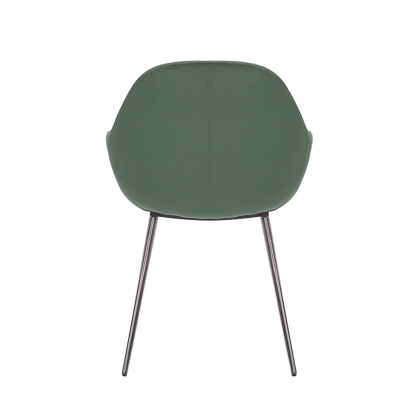 Matera | Contemporary Velvet Dining Chairs With Arms | Set Of 2 | Green