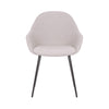 Matera | Contemporary Stain Resistant Fabric Dining Chairs With Arms | Set Of 2