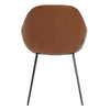Matera | Contemporary Commercial PU Leather Dining Chairs | Set Of 2