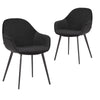 Matera | Contemporary Velvet Dining Chairs With Arms | Set Of 2