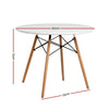 Minerva | Modern Coastal Wooden 4 Seater Round Dining Table