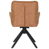 Monaco | Modern Swivel Ultra Suede Fabric Dining Chairs With Arms | Set Of 2