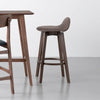 Monterey | Modern Mid Century Wooden Fabric Bar Stool