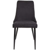 Montville Version 1 | Modern Metal Fabric Dining Chairs | Set Of 2