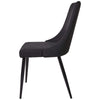 Montville Version 1 | Modern Metal Fabric Dining Chairs | Set Of 2