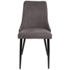 Montville Version 1 | Modern Metal Fabric Dining Chairs | Set Of 2
