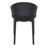 Moresby | Coastal, Plastic Outdoor Dining Chairs With Arms | Set Of 4