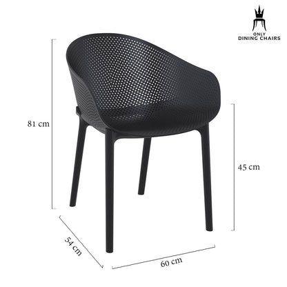 Plastic Outdoor Dining Chairs With Arms