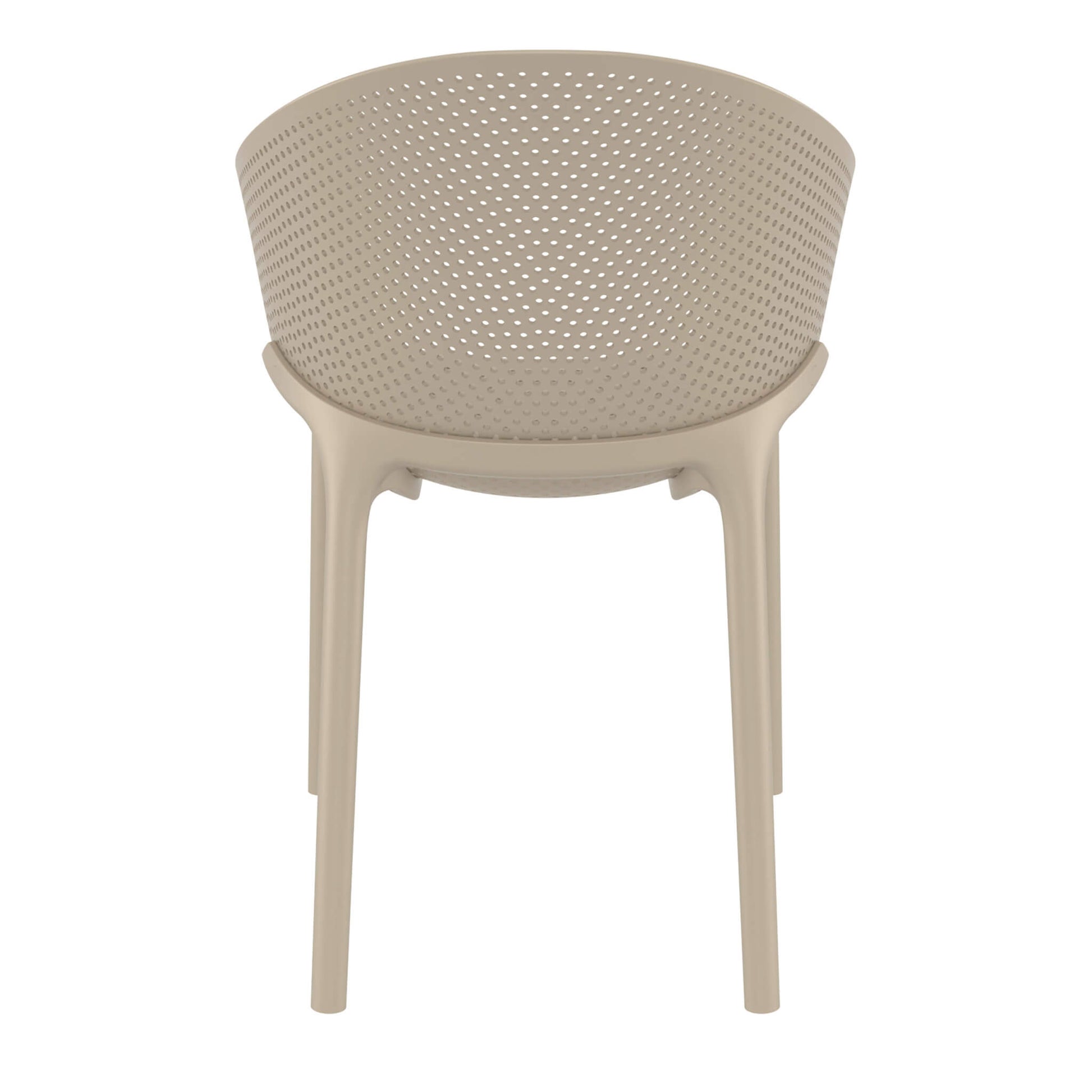 Moresby | Coastal, Plastic Outdoor Dining Chairs With Arms | Set Of 4