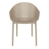 Moresby | Coastal, Plastic Outdoor Dining Chairs With Arms | Set Of 4