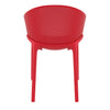 Moresby | Coastal, Plastic Outdoor Dining Chairs With Arms | Set Of 4