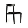 Nebraska | Black Natural Coastal Wooden Dining Chair