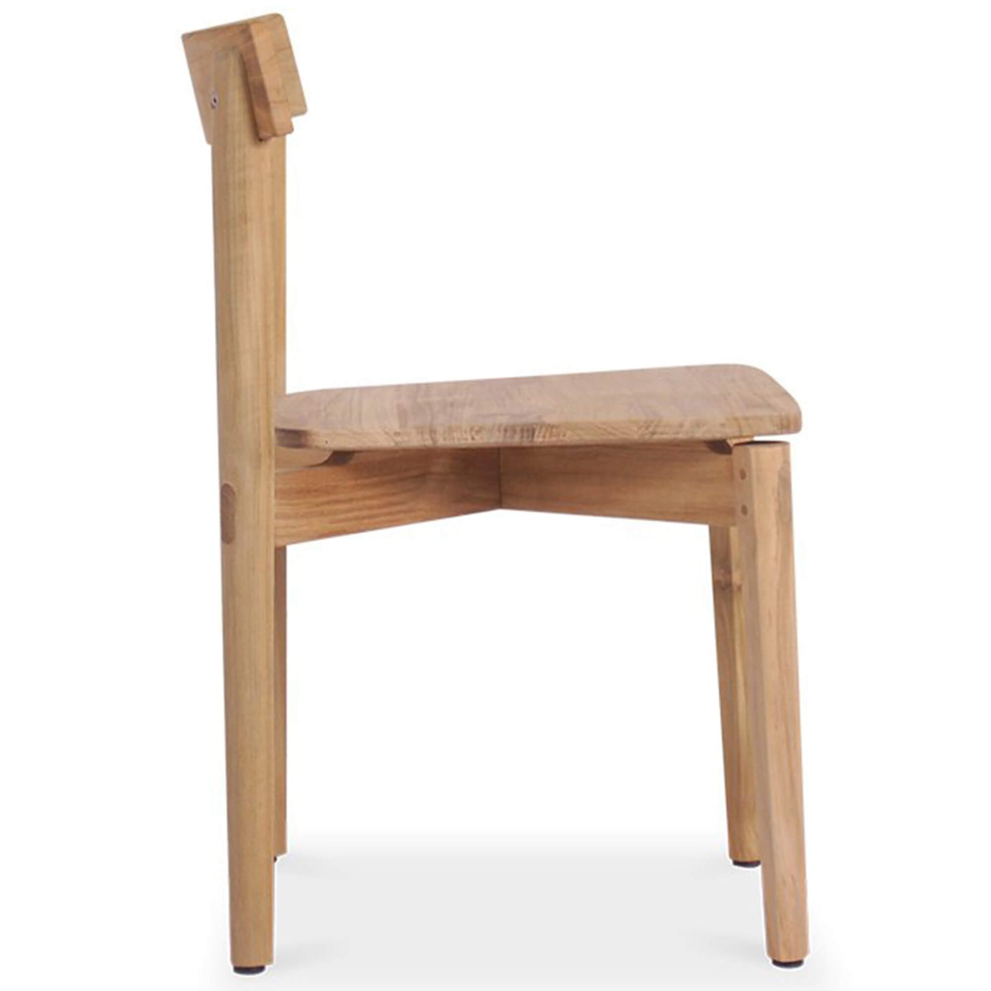 Nebraska | Black Natural Coastal Wooden Dining Chair | Natural