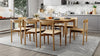 Nebraska | Black Natural Coastal Wooden Dining Chair