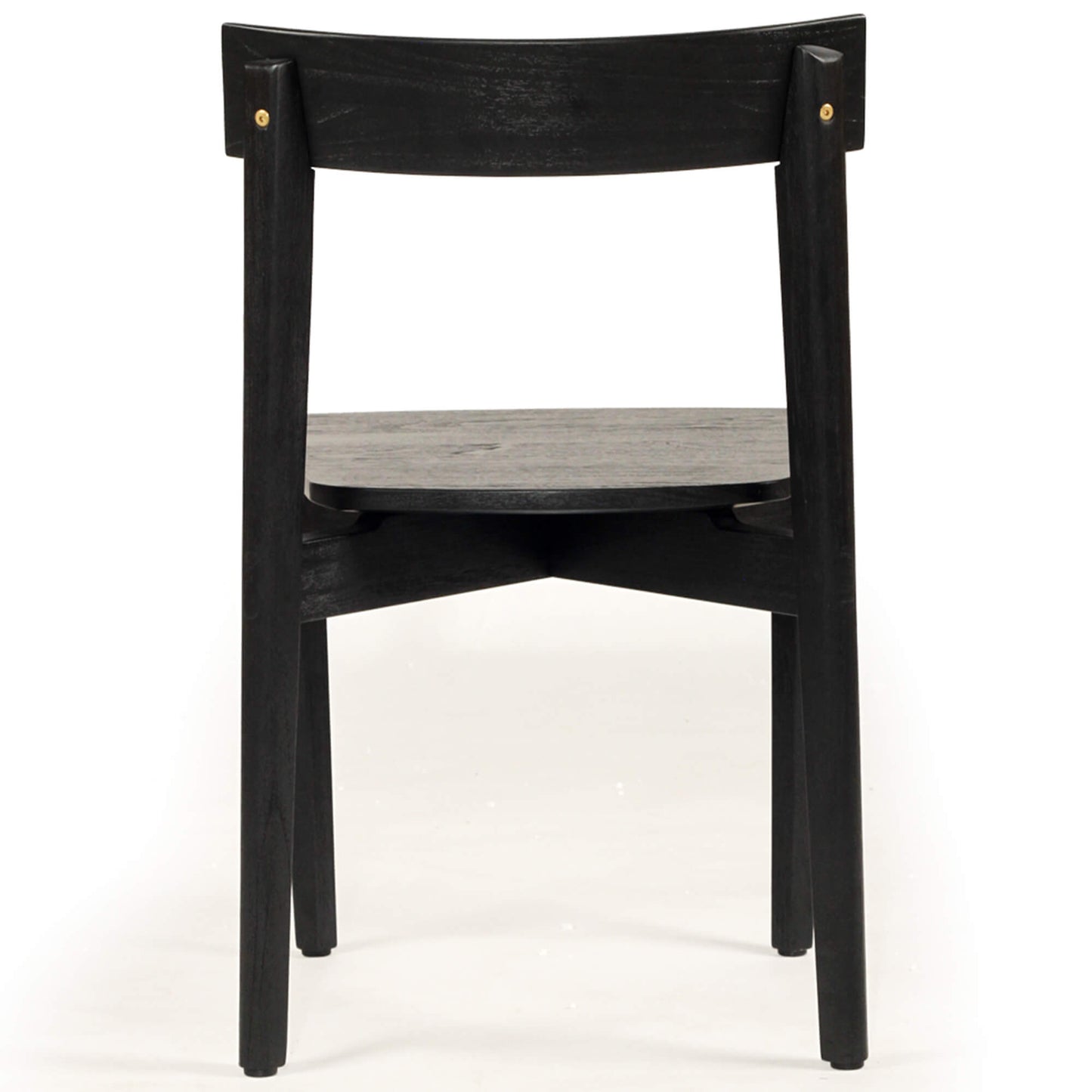 Nebraska | Black Natural Coastal Wooden Dining Chair | Black