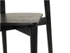 Nebraska | Black Natural Coastal Wooden Dining Chair