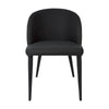 Newstead | Version 1 | Modern Black and Natural Textured Fabric Dining Chair