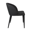 Newstead | Version 1 | Modern Black and Natural Textured Fabric Dining Chair