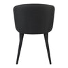 Newstead | Version 1 | Modern Black and Natural Textured Fabric Dining Chair