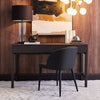 Newstead | Version 1 | Modern Black and Natural Textured Fabric Dining Chair