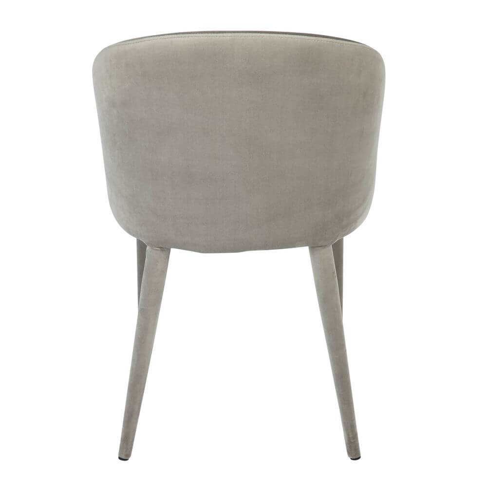 Newstead | Version 2 | Modern Grey Velvet Dining Chair | Grey