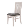 Noble | Farmhouse Grey PU Leather Wooden Dining Chairs | Set Of 2