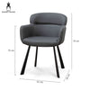 Grey Fabric Modern Dining Chair