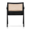 Oak View | Rattan PU Leather Wooden Dining Chair With Arms