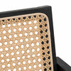 Oak View | Rattan PU Leather Wooden Dining Chair With Arms