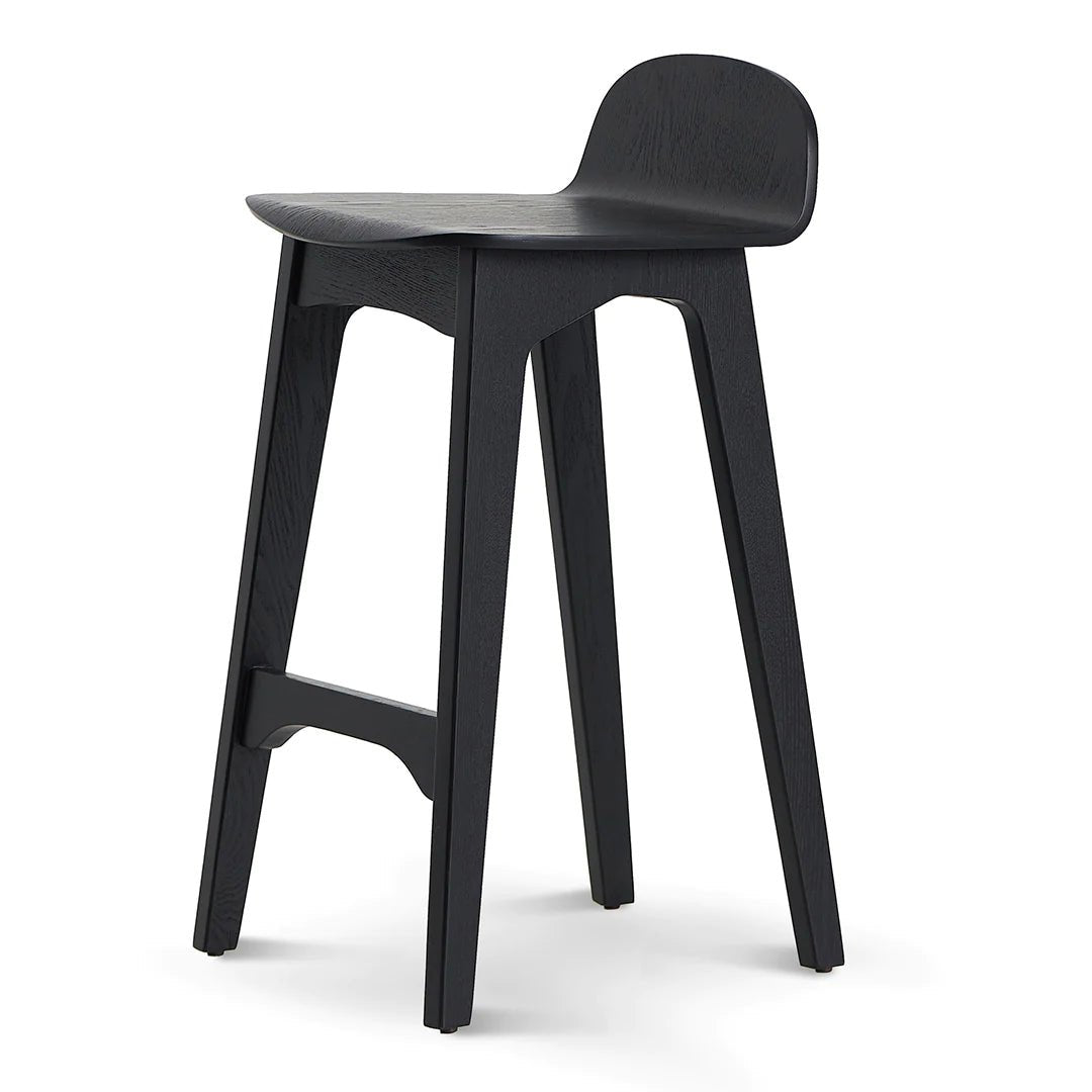 Oaklands | Scandinavian Style Natural Black Wooden Bar Stools