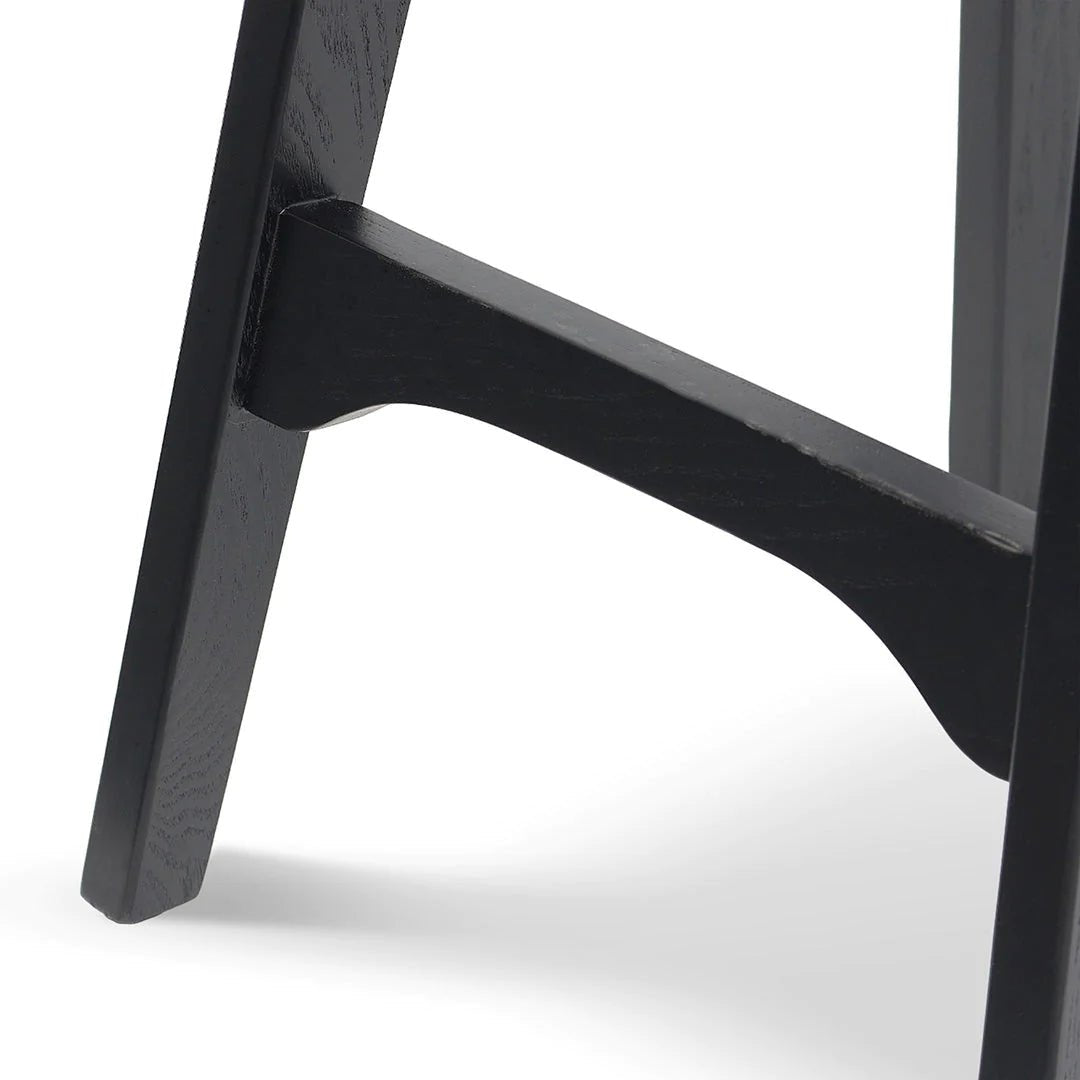 Oaklands | Scandinavian Style Natural Black Wooden Bar Stools