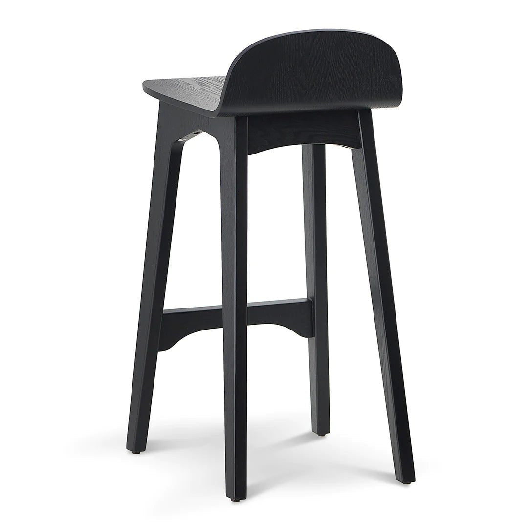 Oaklands | Scandinavian Style Natural Black Wooden Bar Stools