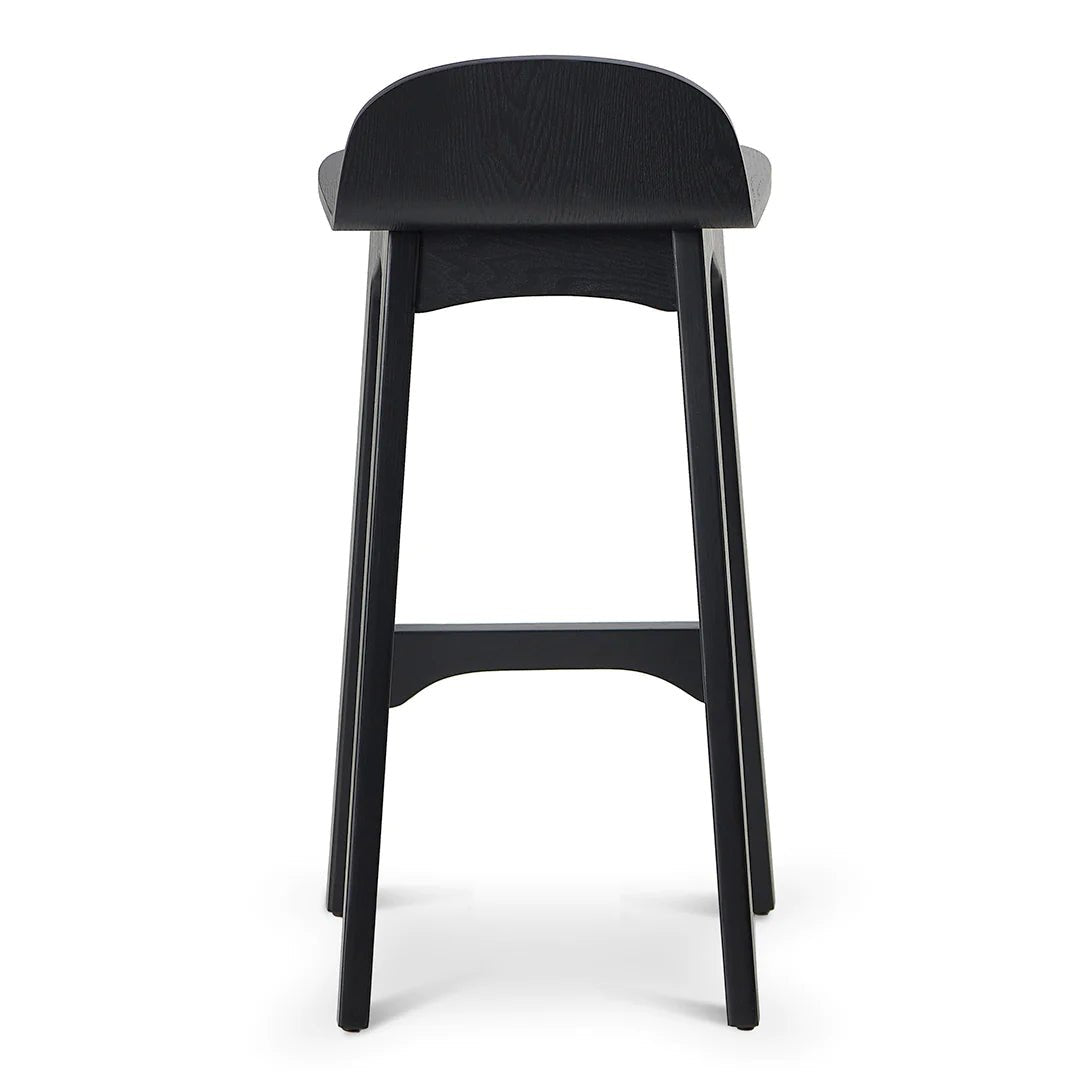 Oaklands | Scandinavian Style Natural Black Wooden Bar Stools