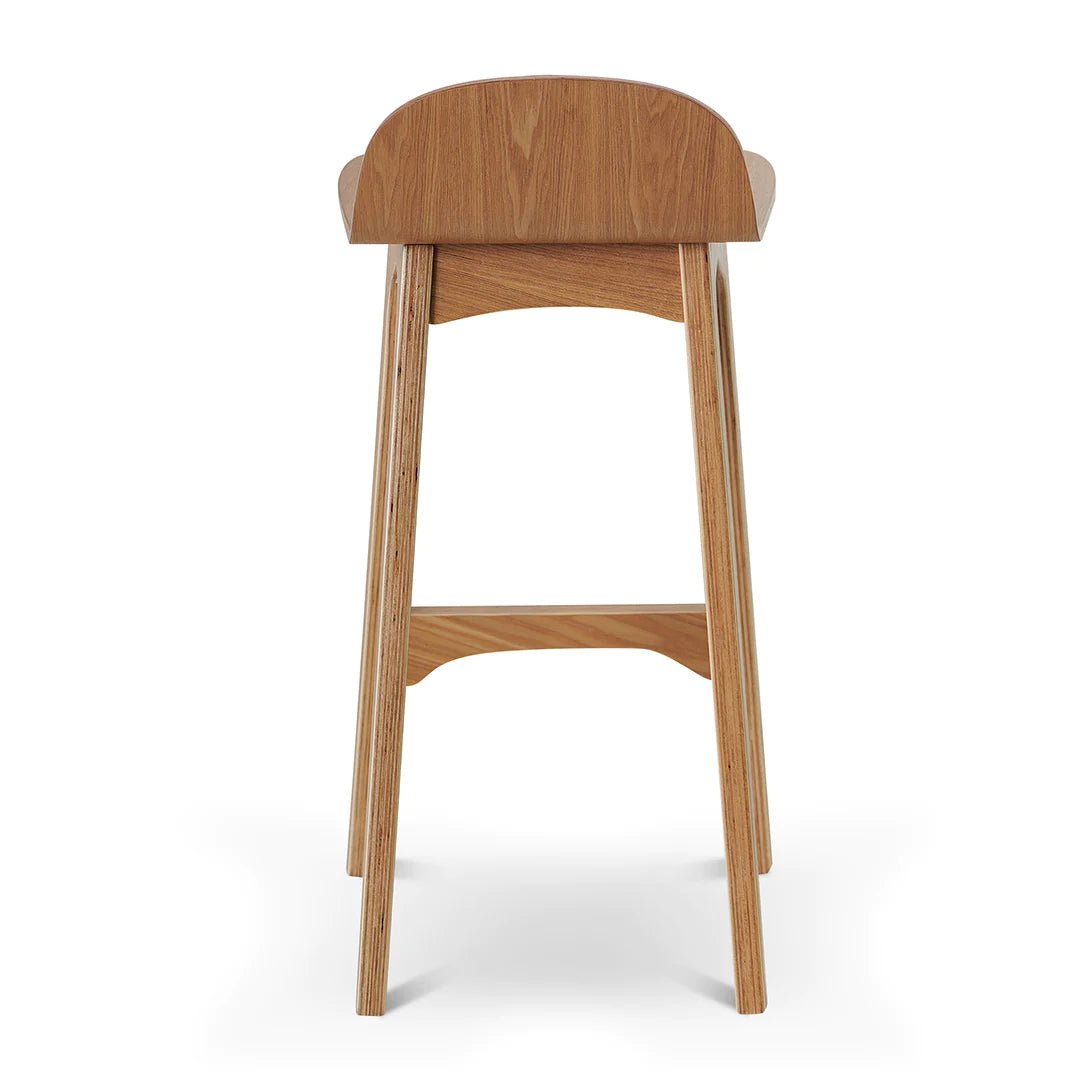 Oaklands | Scandinavian Style Natural Black Wooden Bar Stools