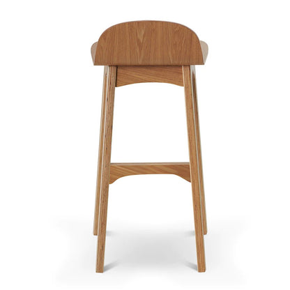 Oaklands | Scandinavian Style Natural Black Wooden Bar Stools