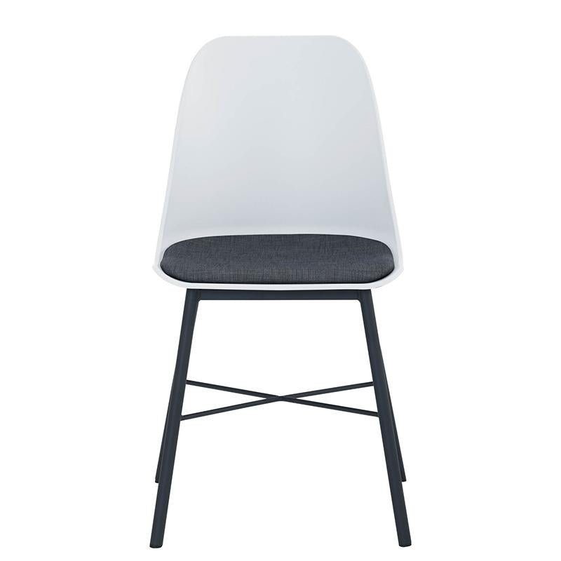 Olsen | Plastic Mid Century Dining Chairs | Set Of 2 | White