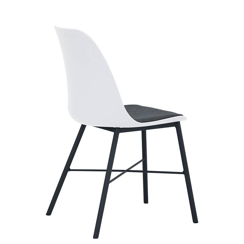 Olsen | Plastic Mid Century Dining Chairs | Set Of 2 | White
