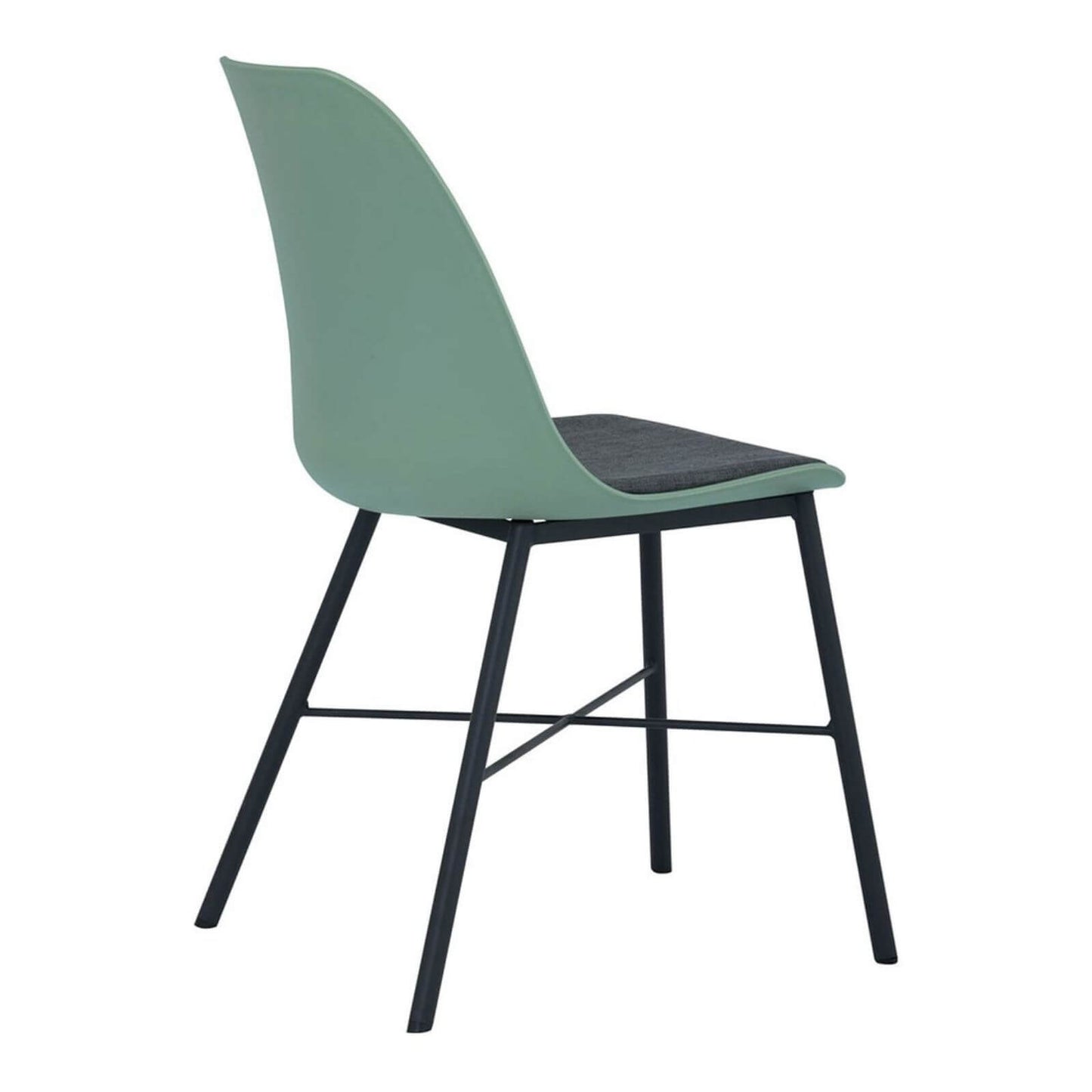 Olsen | Plastic Mid Century Dining Chairs | Set Of 2 | Green