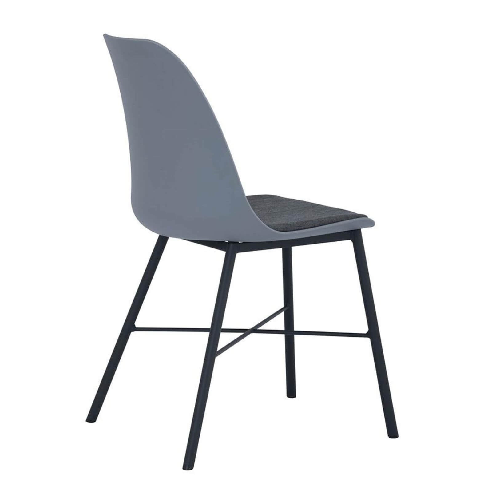 Olsen | Plastic Mid Century Dining Chairs | Set Of 2 | Grey