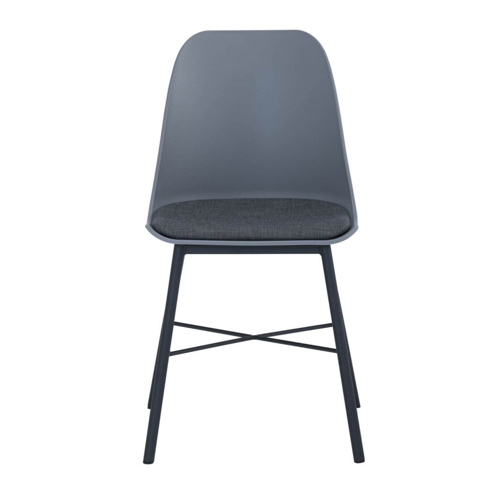 Olsen | Plastic Mid Century Dining Chairs | Set Of 2 | Grey