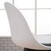 Olsen | Plastic Black White Metal Mid Century Bar Stools