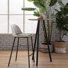 Olsen | Plastic Black White Metal Mid Century Bar Stools