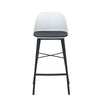 Olsen | Plastic Black White Metal Mid Century Bar Stools