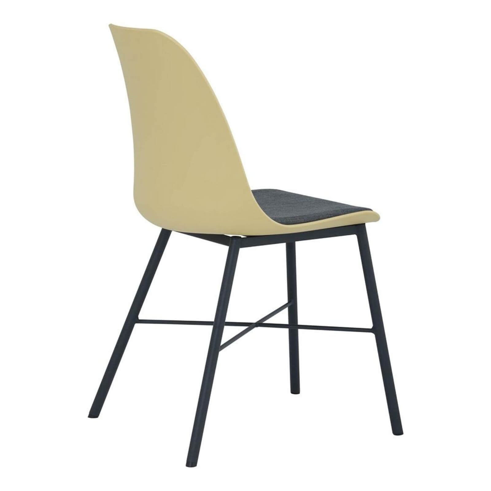Olsen | Plastic Mid Century Dining Chairs | Set Of 2 | Yellow