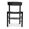 Otway | Matte Black Wooden Rattan Dining Chairs | Set Of 2